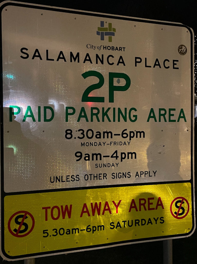 Hobart Salamanca and Waterfront parking guide Restaurants Hobart